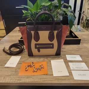 Celine Nano luggage tricolor